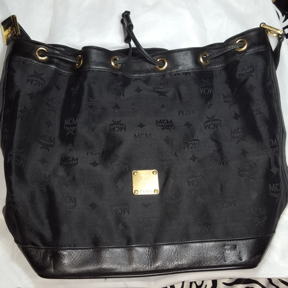 MCM Drawstring Bag